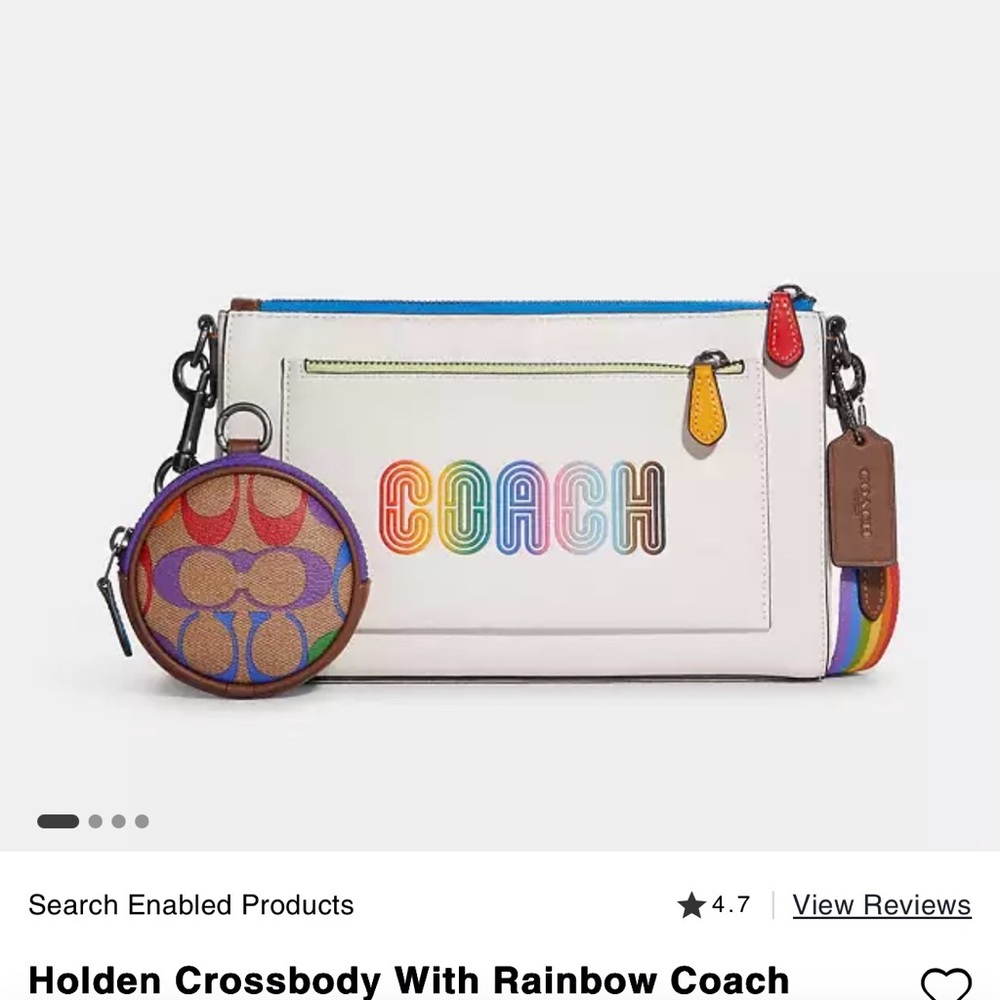 Out of stock NWT HOLDEN CROSSBODY WITH RAINBOW COACH